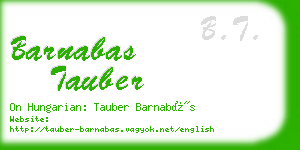 barnabas tauber business card